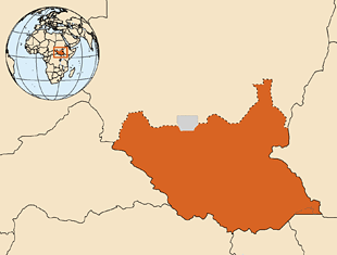 Map of South Sudan